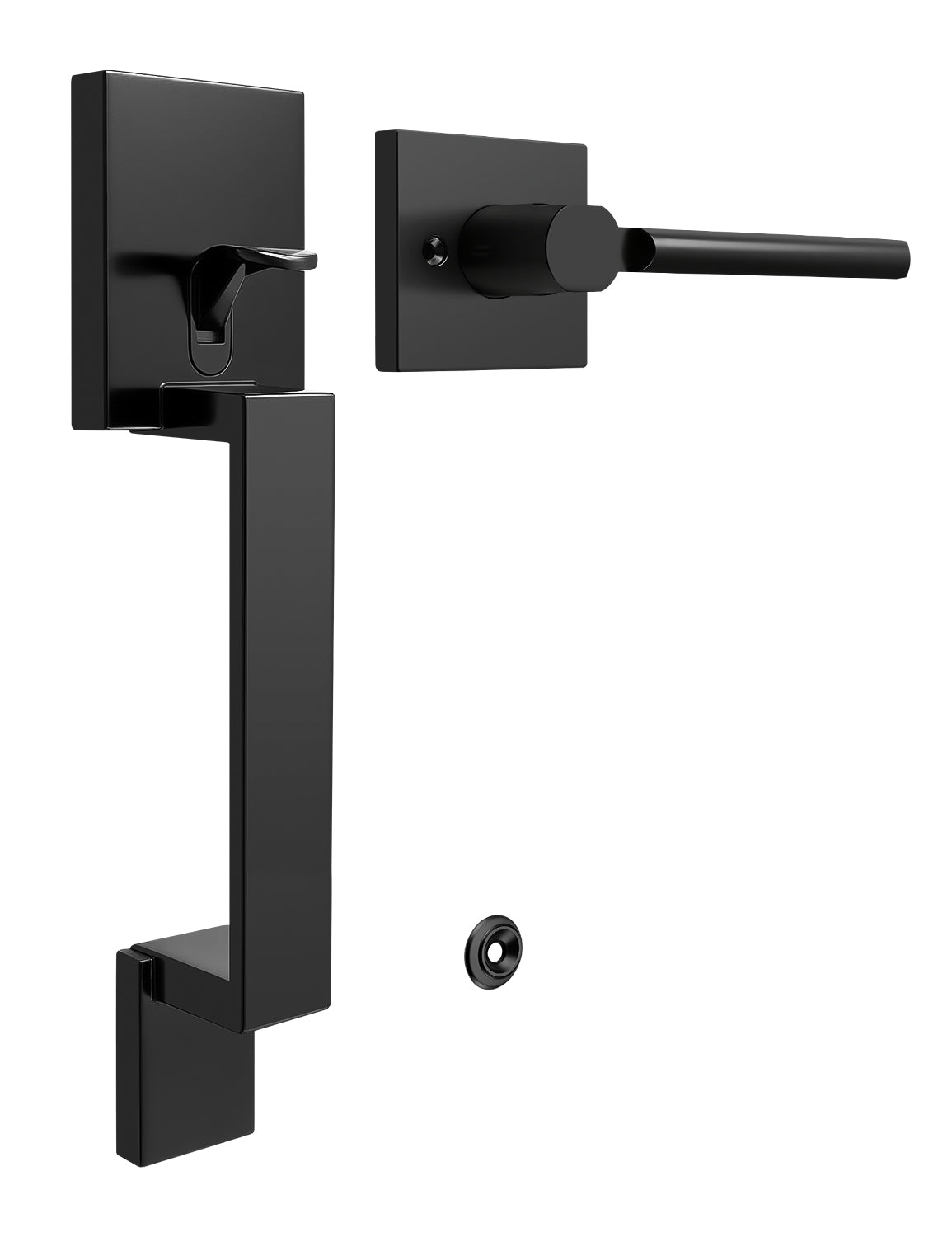 Probrico Front Door Handle / Handle Set with Deadbolt, Black, Gold, Brushed Nickel, Bronze