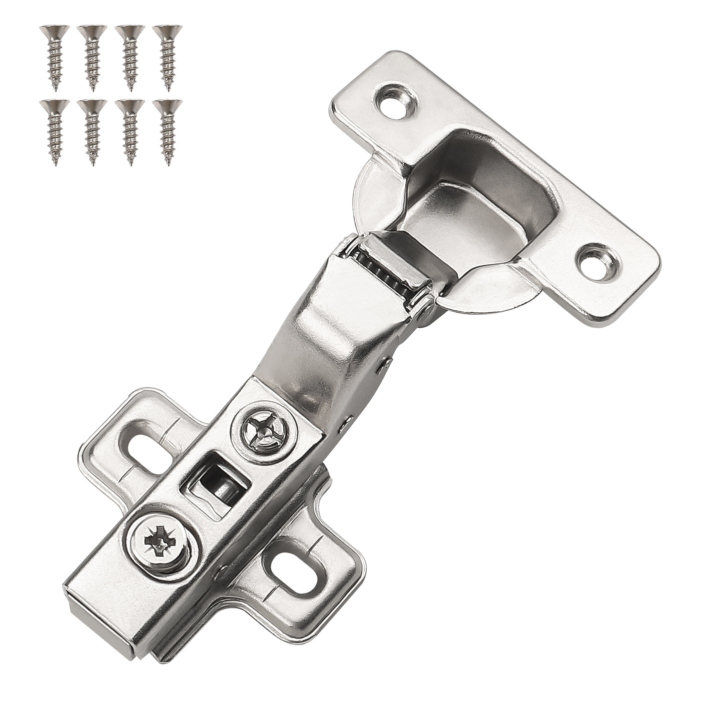 Probrico 1 Pair (2 Pack) Inset Cupboard Hinges,110 Degree Kitchen Cabinet Hinge Furniture Wardrobe Door Hinges