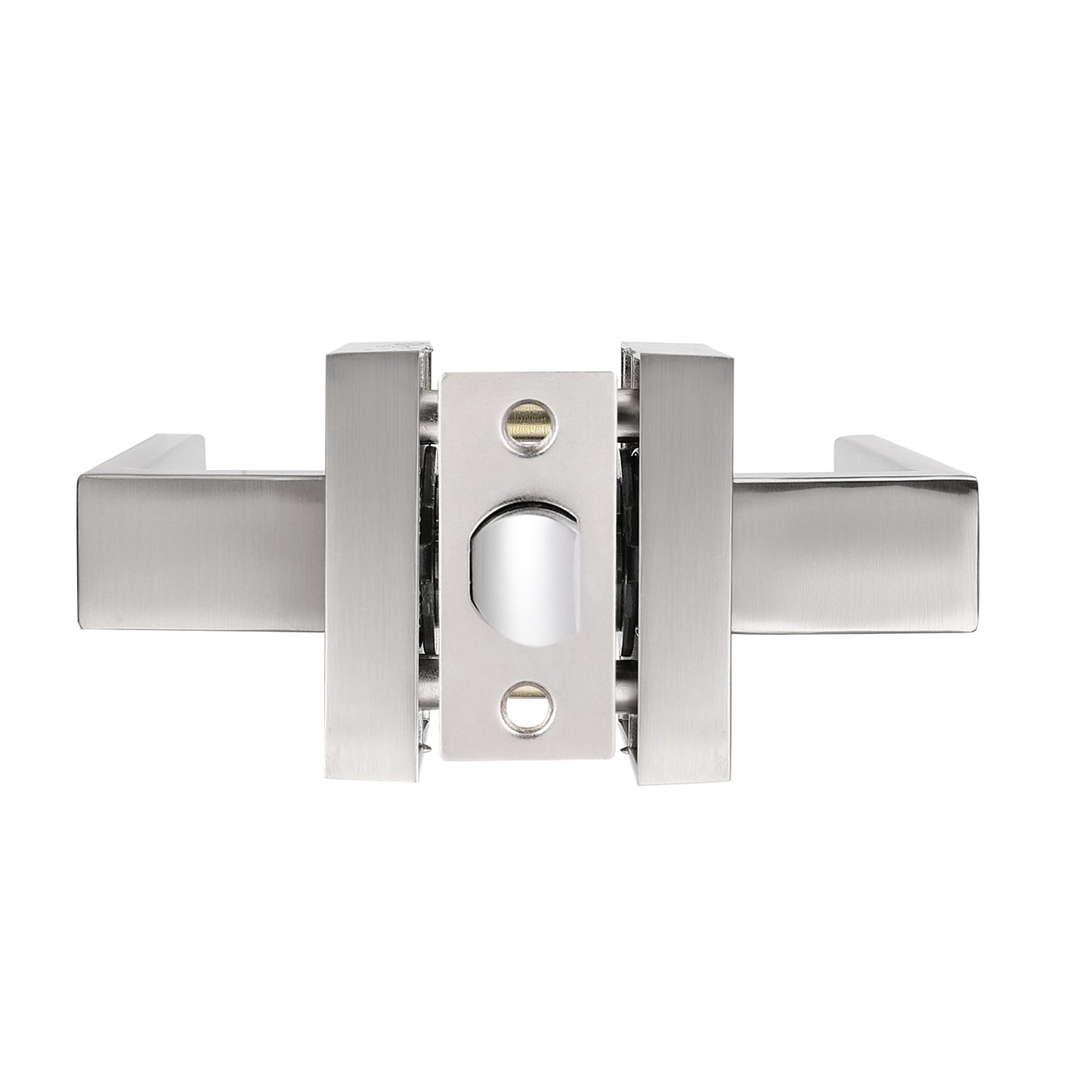 Front Door Levers and Double Cylinder Deadbolts Lock Set (Keyed Alike), Satin Nickel Finish - Probrico