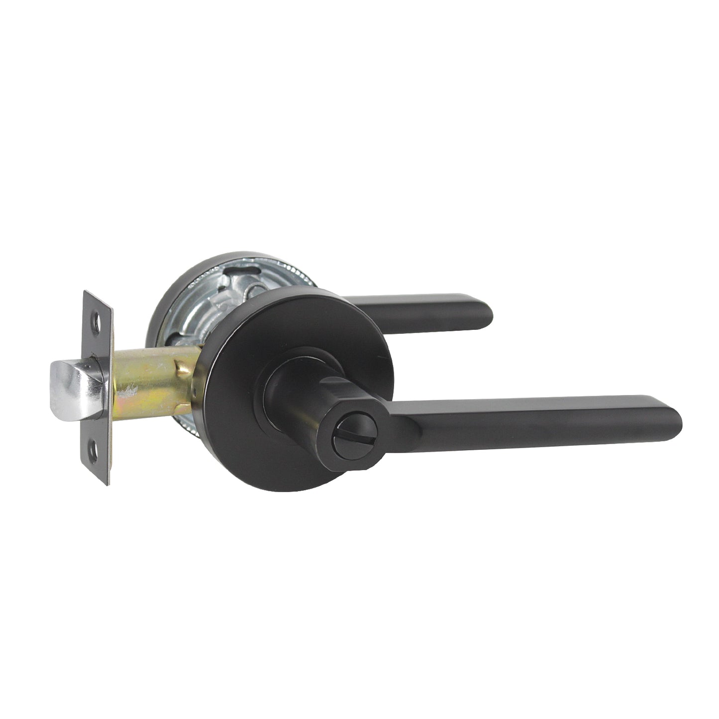 Heavy Duty Door Handles Black Finish, Straight Lever Style Door Lever, Entry Keyed Alike/Privacy Lock, Passage/Dummy HandleDL1637BK - Probrico