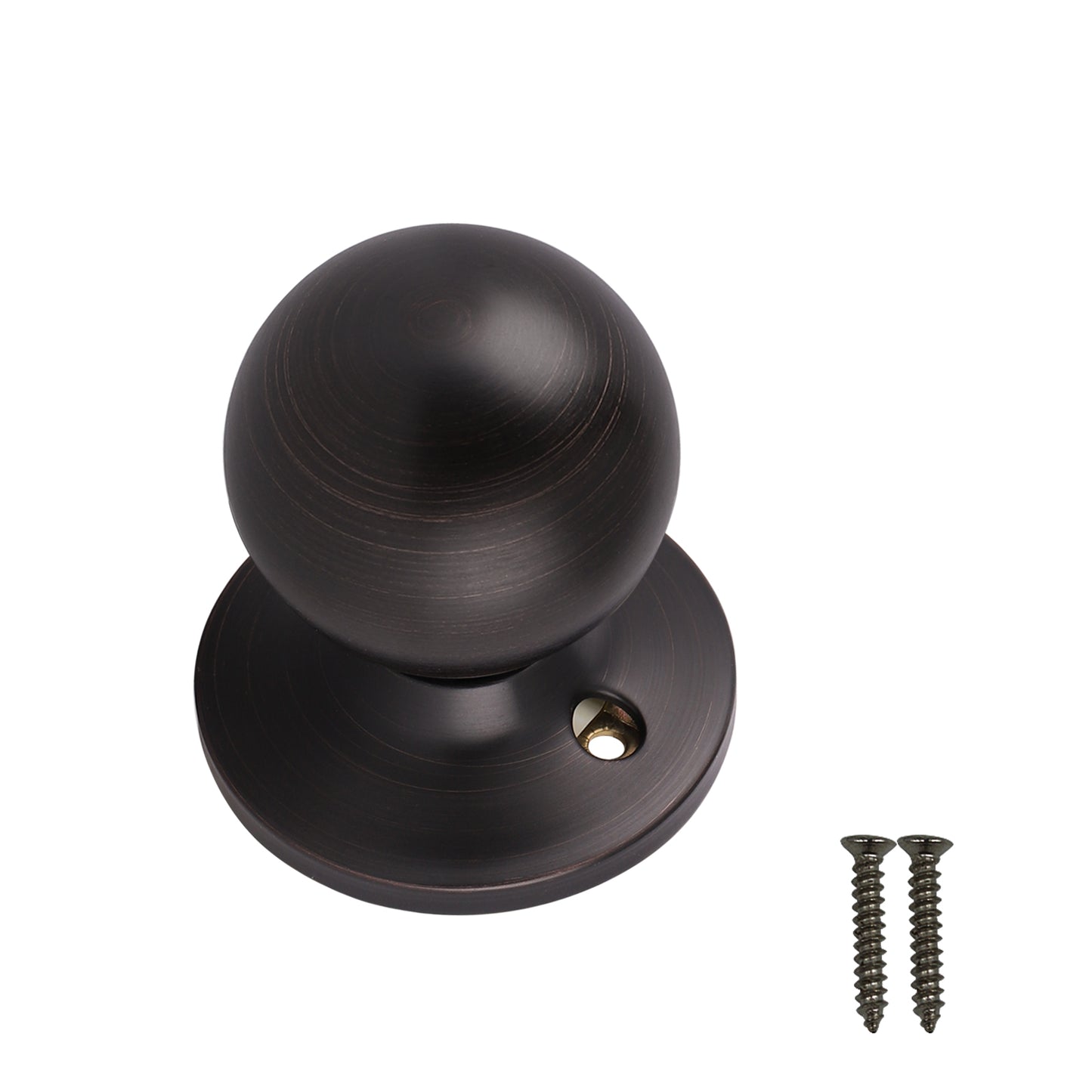 Single Connect Rod Round Ball Knobs Entry Lock /Privacy/Passage/Dummy Knob, Oil Rubbed Bronze Finish DL5763ORB - Probrico