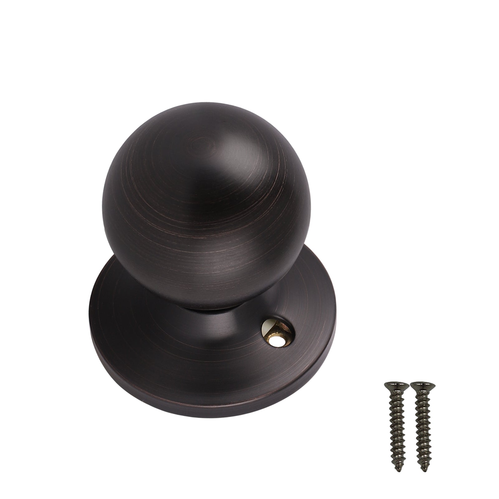 Single Connect Rod Round Ball Knobs Entry Lock /Privacy/Passage/Dummy Knob, Oil Rubbed Bronze Finish DL5763ORB - Probrico