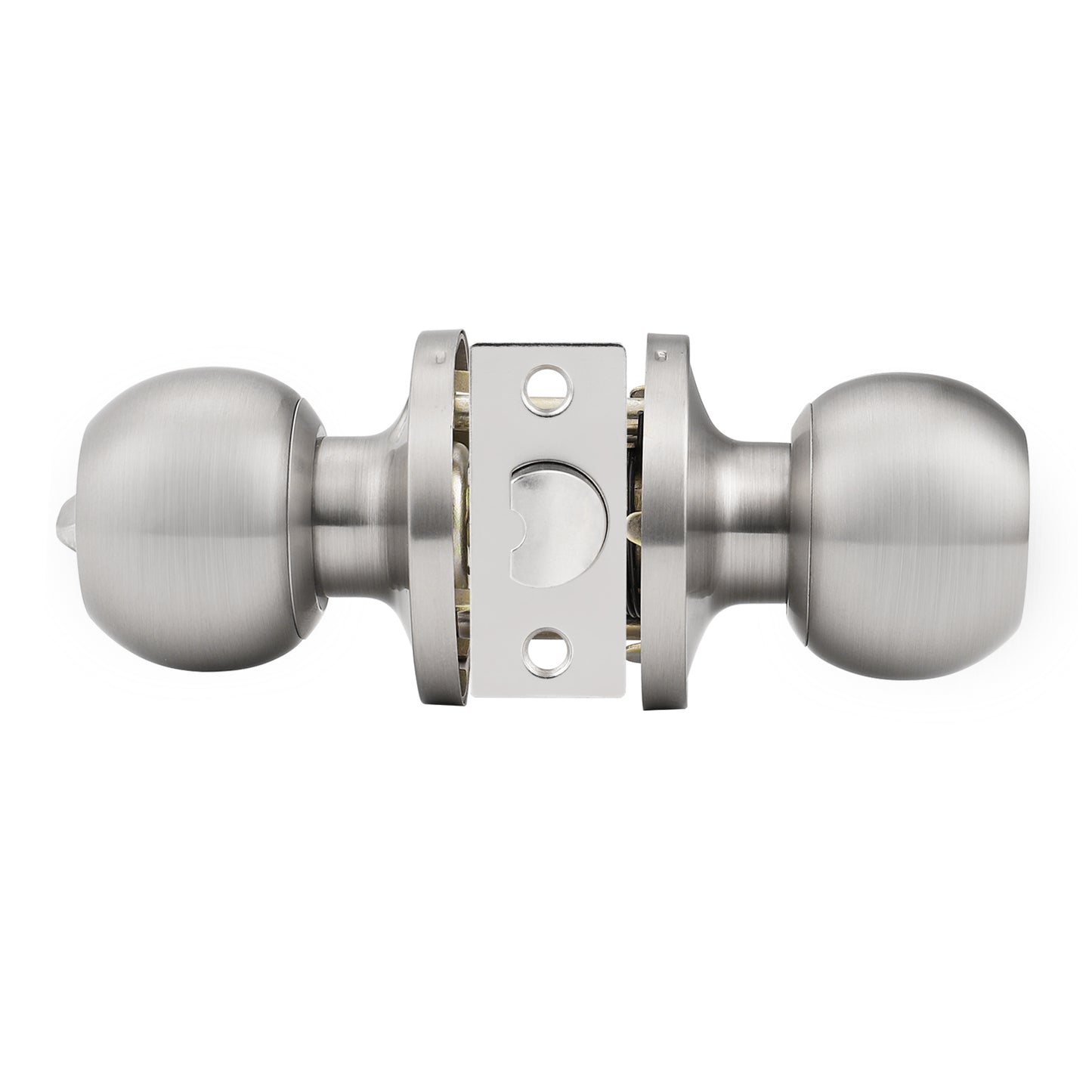 Satin Nickel Round Ball Knobs Keyed Entry/Privacy/Passage/Dummy Door Lock Knob, Satin Nickel Finish DL607SN - Probrico