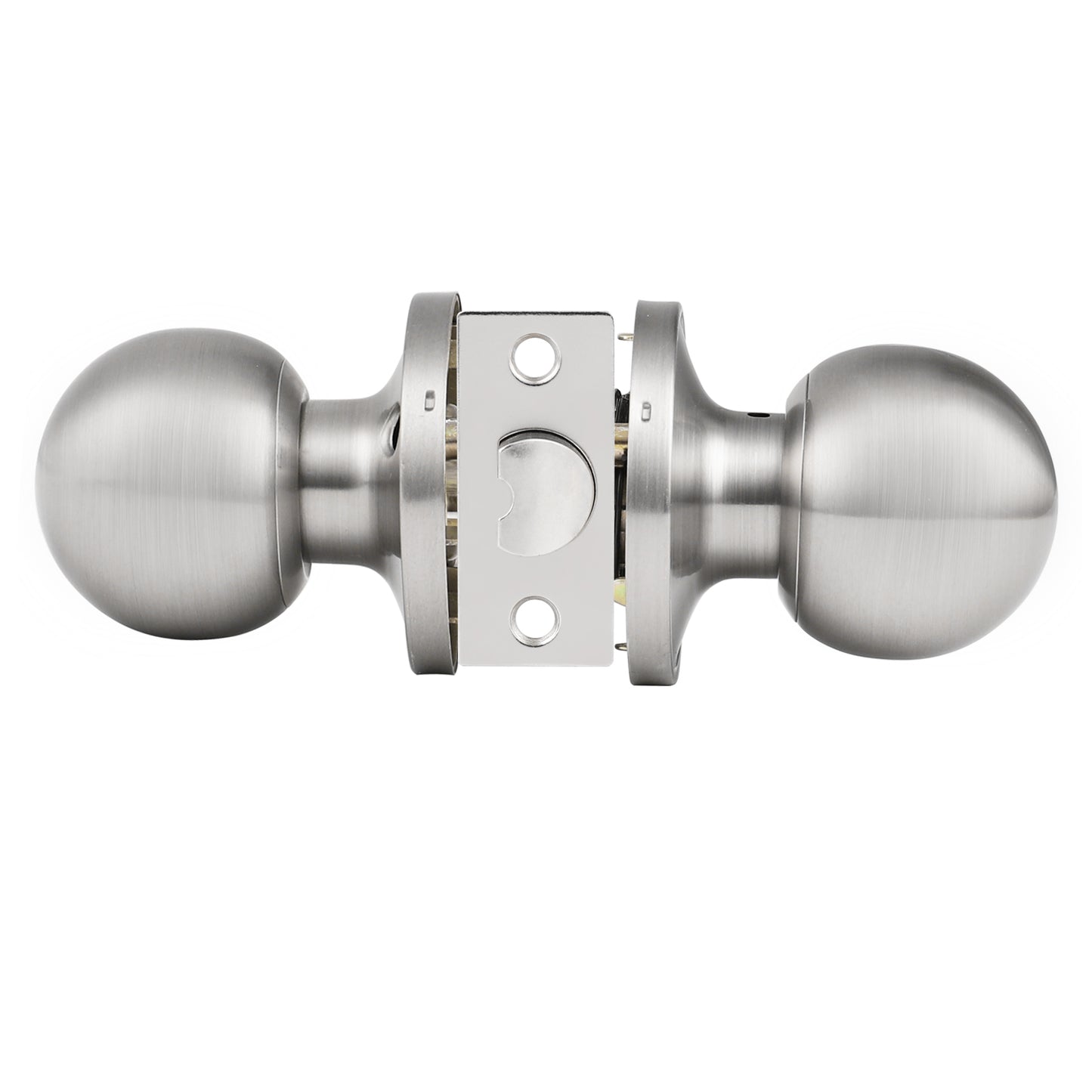 Satin Nickel Round Ball Knobs Keyed Entry/Privacy/Passage/Dummy Door Lock Knob, Satin Nickel Finish DL607SN - Probrico