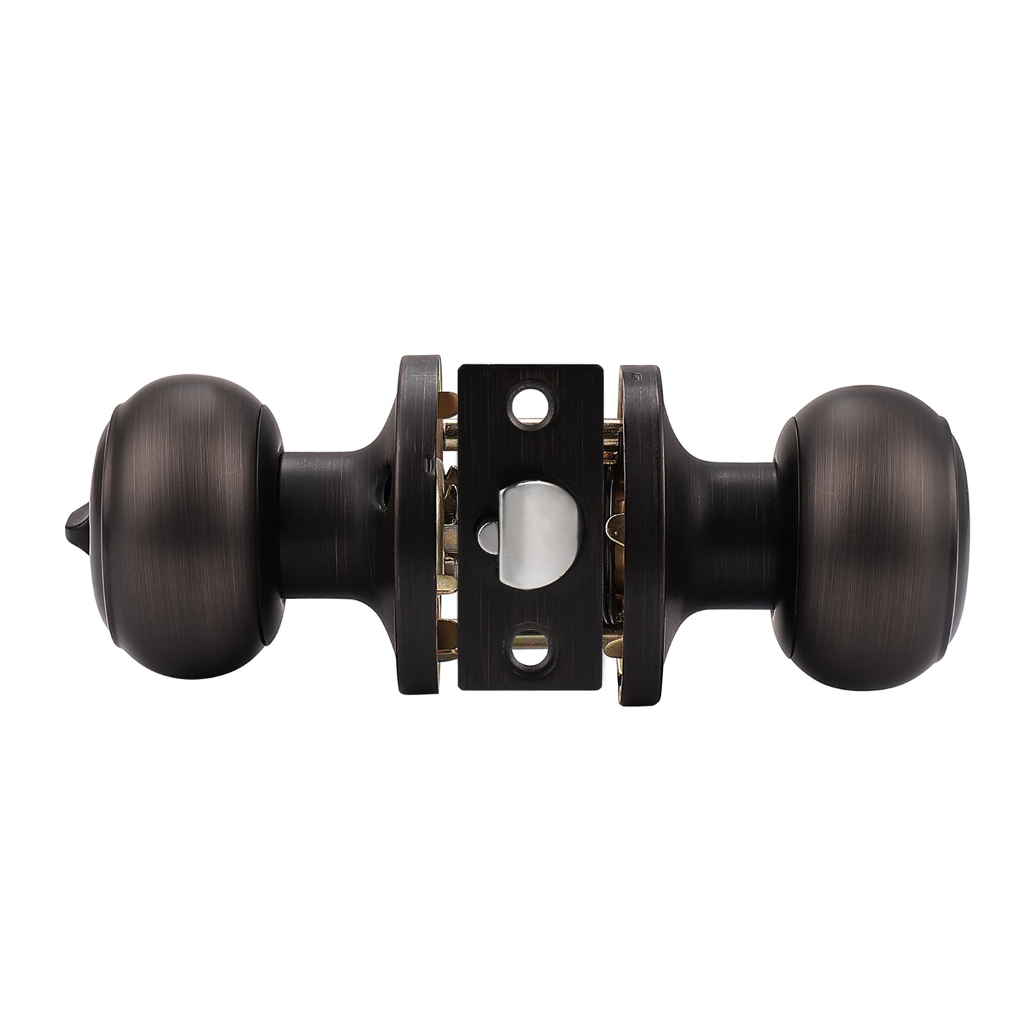 Keyed Entry Door Knob Lock, Oil Rubbed Bronze Finish, Flat Ball Knobs DL609ORBET - Probrico