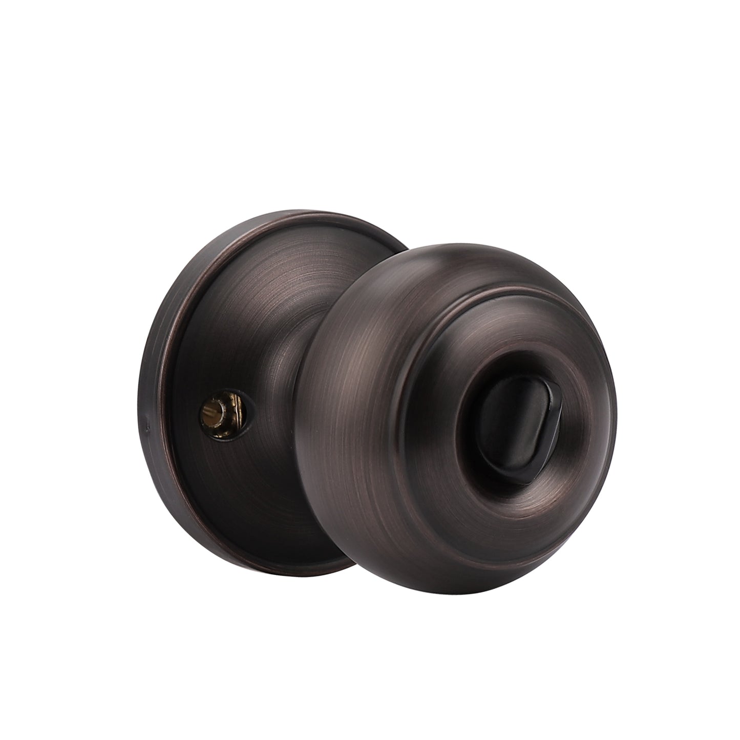 Keyed Entry Door Knob Lock, Oil Rubbed Bronze Finish, Flat Ball Knobs DL609ORBET - Probrico