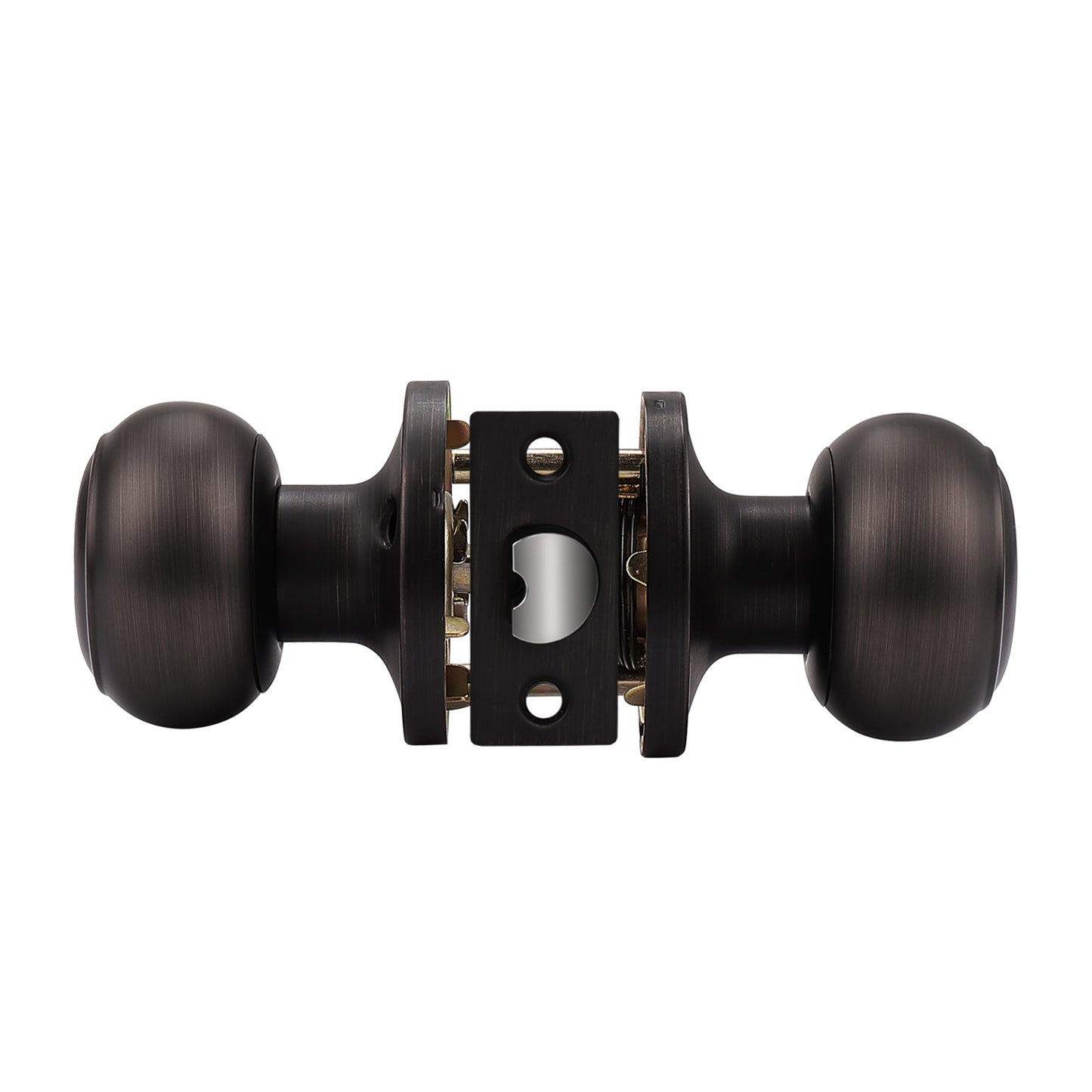 Passage Door Lock No Key Interior Closet Hall Door Knobs Oil Rubbed Bronze Finish DL609ORBPS - Probrico