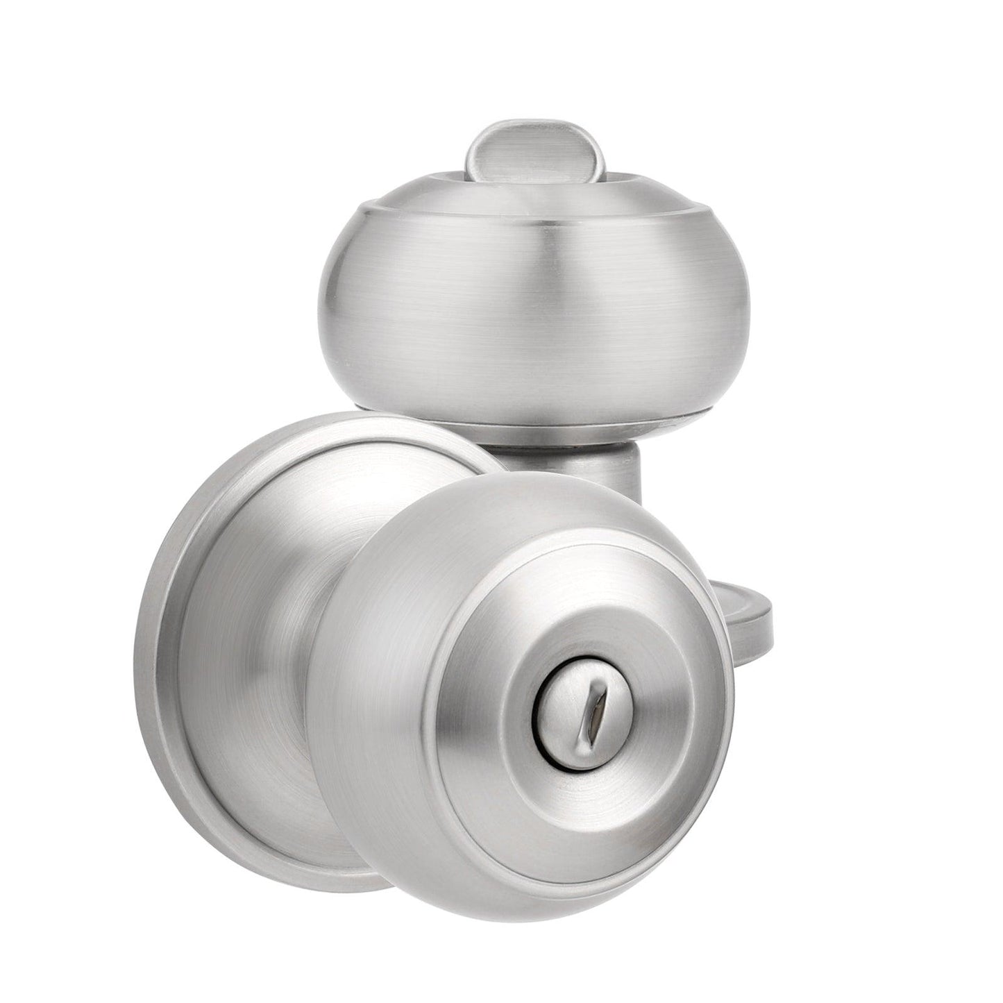 Flat Ball Knobs Keyed Alike/Entry Keyed/Privacy/Passage/Dummy Door Lock Knobs DL609SN Satin Nickel Finish - Probrico