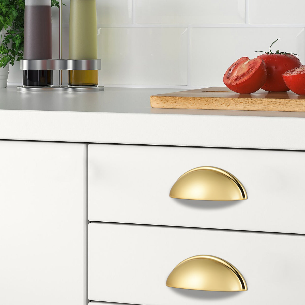 Cup Pull Knobs Gold Finish Shell Style Cabinet Handles 3 inch 76mm PD82981HGD 20pack Cup Pull Knobs Gold Finish Shell Style Cabinet Handles 3 inch 76mm PD82981HGD 20pack