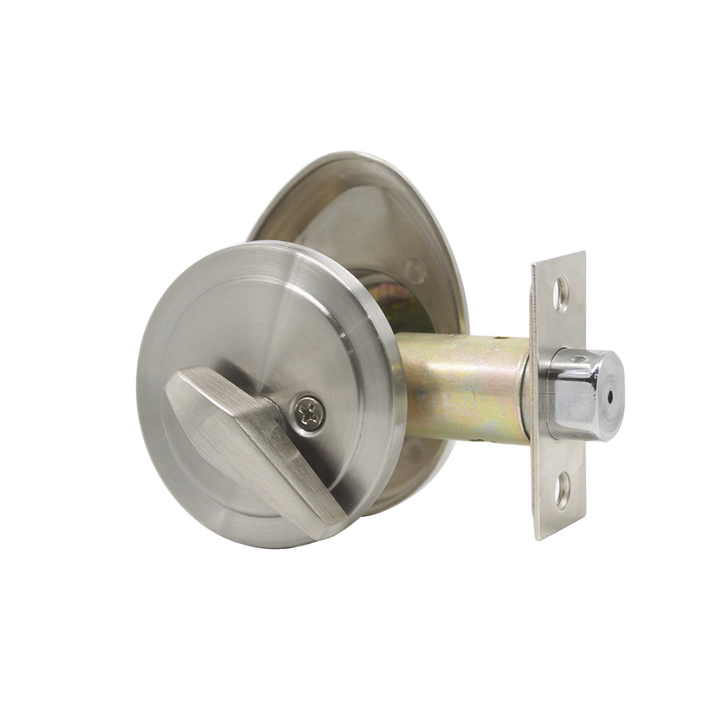 Single Cylinder Deadbolt Locks Satin Nickel Finish - Probrico