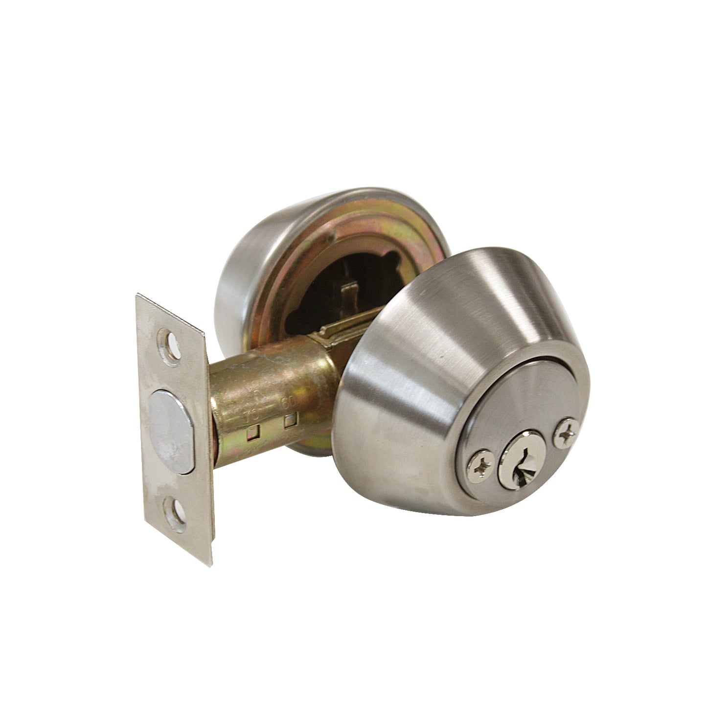 Satin Nickel Finish Double Cylinder Deadbolt Lock - Keyed Alike DLD102SN - Probrico