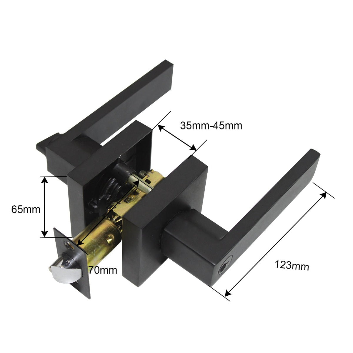 entrance door lock and handle