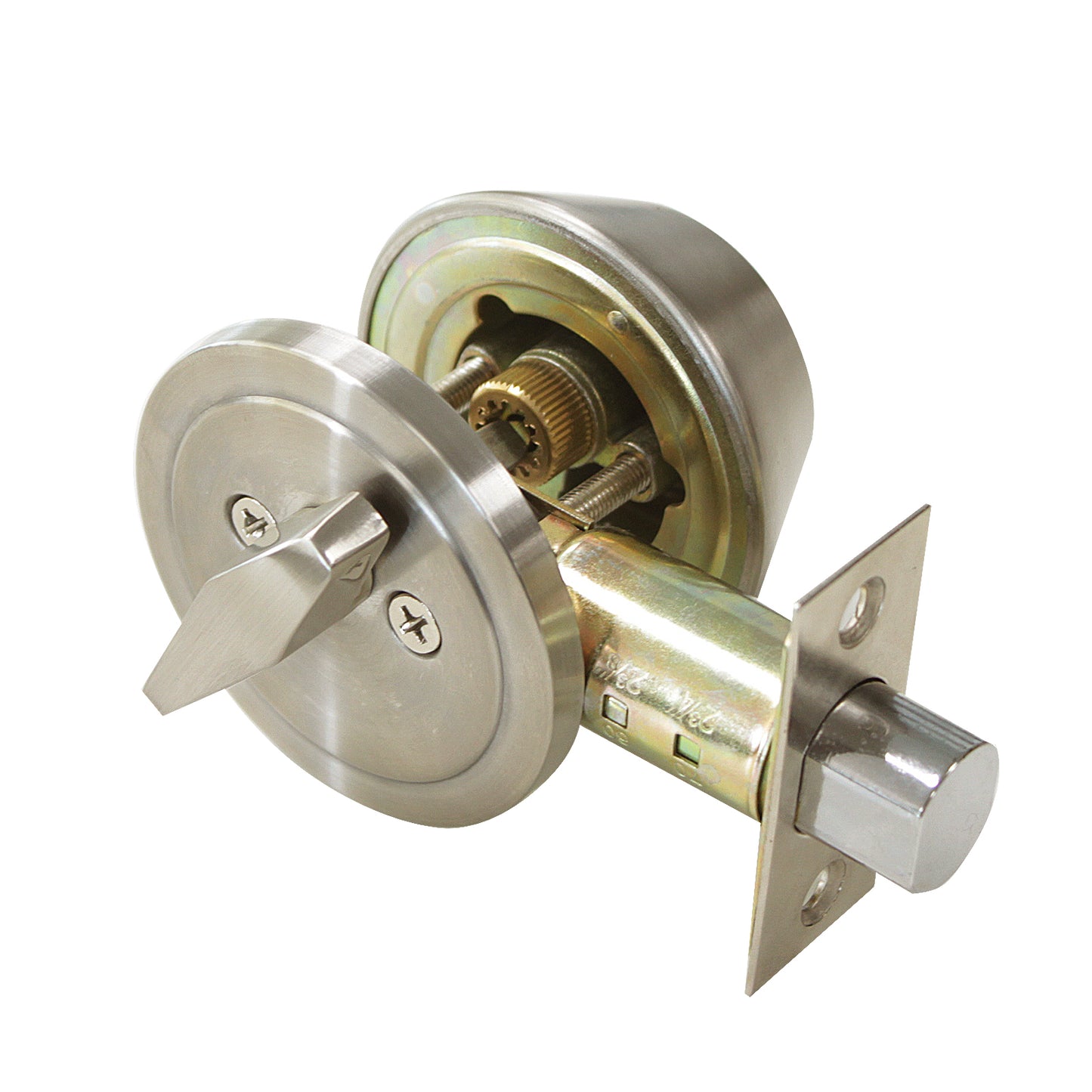 Single Cylinder Deadbolts Keyed Alike, Satin Nickel Finish - Probrico