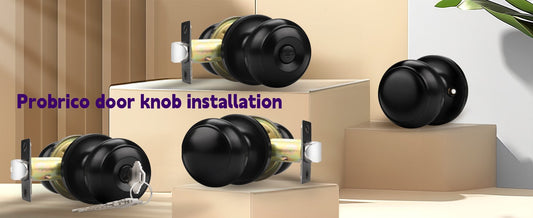 Probrico door knob installation