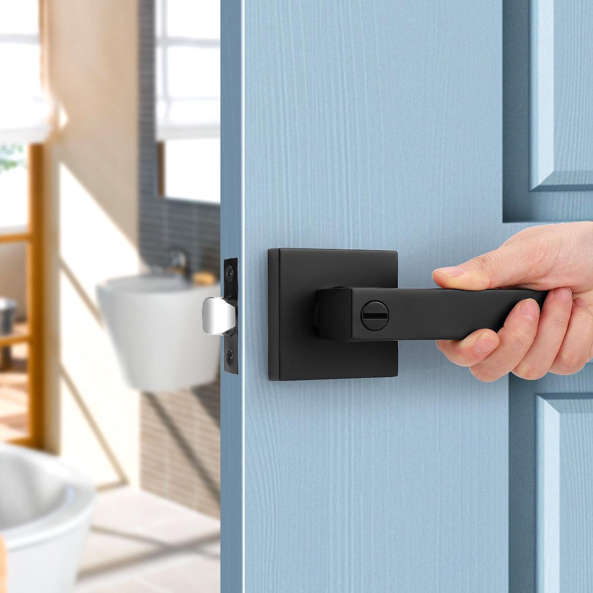 Black Door Handles Heavy Duty Keyed/Keyed Alike/Privacy/Passage/Dummy Door  Lock Levers DL01BK
