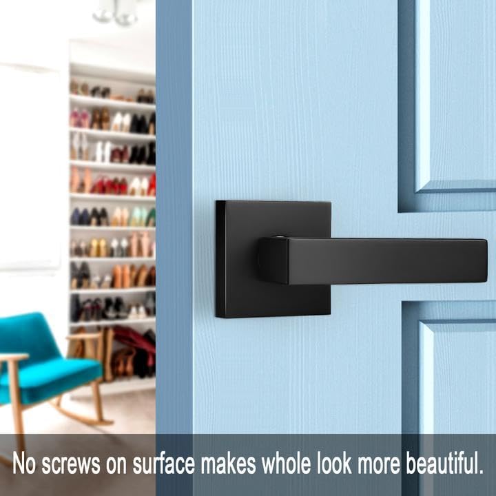 Black Finish Dummy Door Handles 