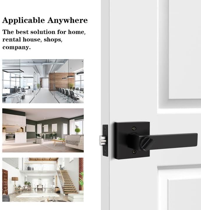 Black Finish Entry Door Locks