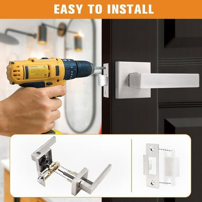 Brush Nickel Passage Door Handles