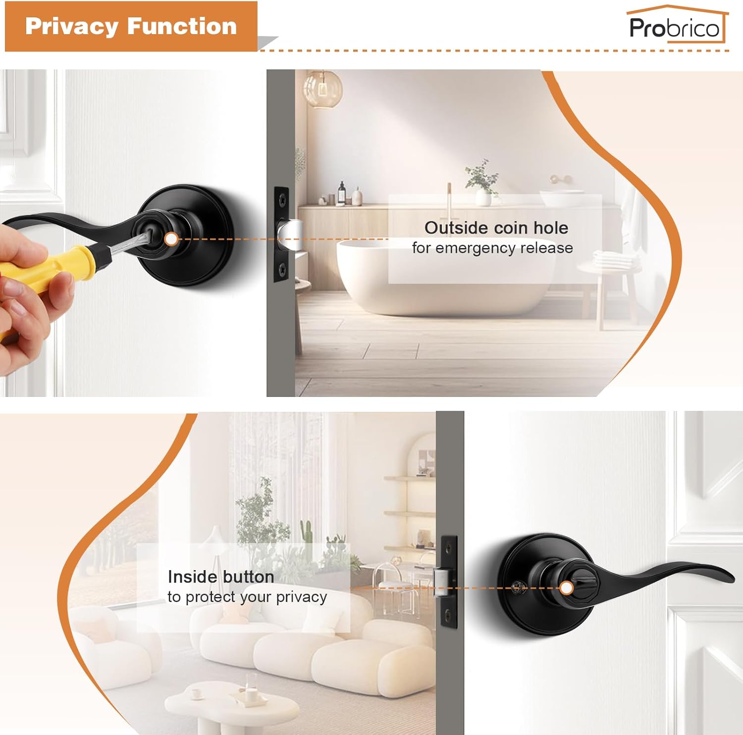 Privacy Door Handles