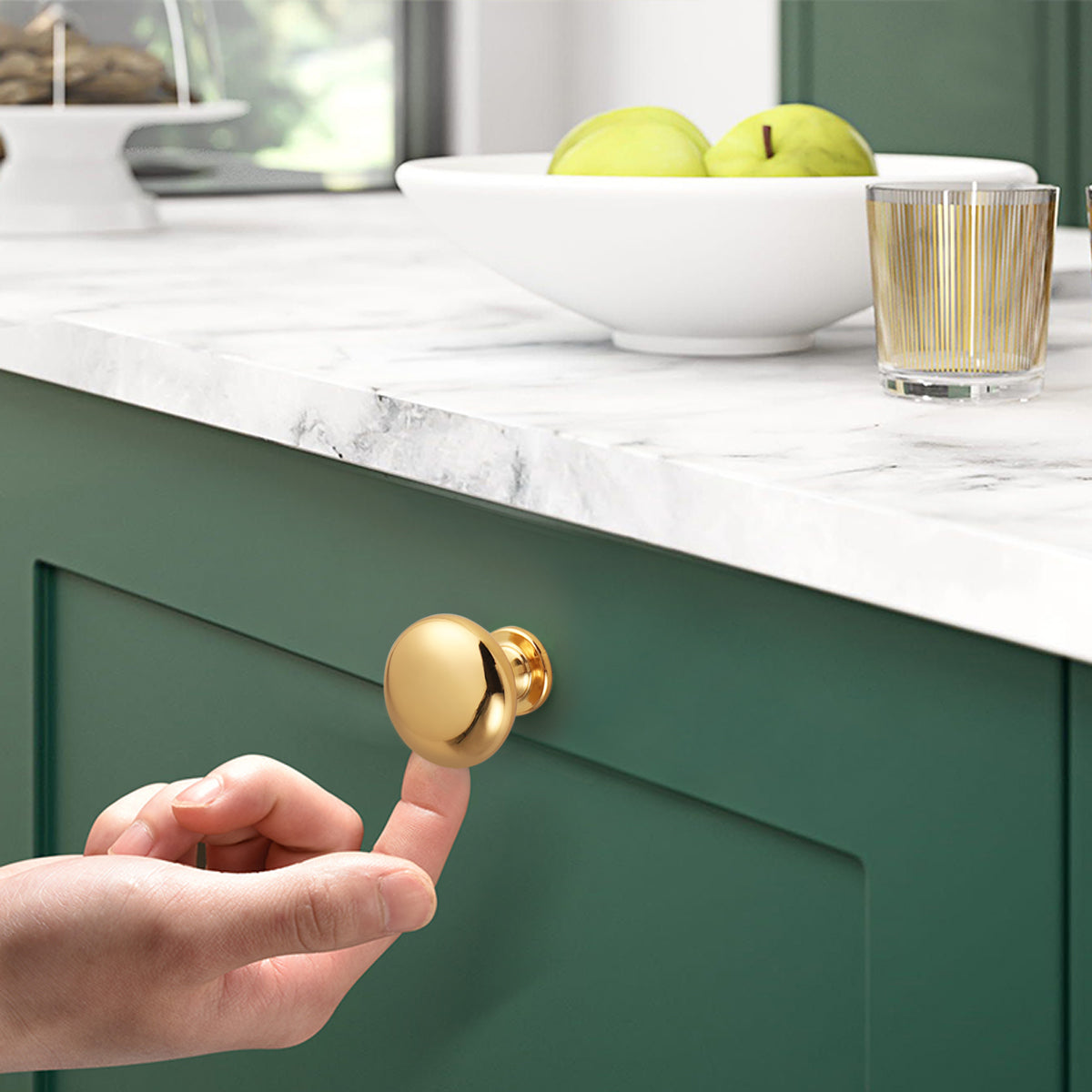 gold dresser knobs CLCTK 8 Pack Champagne Crystal Cabinet Knobs, Cabinet Glass for Drawers Brass Furniture Hardware Pulls (Oval) With a 15/16 in Luxury Solid Brushed Brass Cabinet