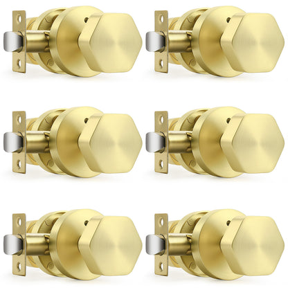 Brushed Brass Door Knobs
