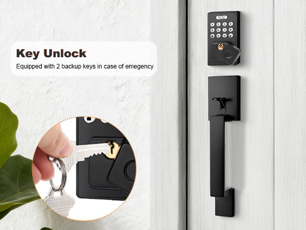 Probrico Smart Keyless Entry Door Lock Deadbolt, Front Door Lock Set with Fingerprint Deadbolt, Electronic Digital Keypad Deadbolt Lock 991/993