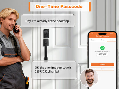 Probrico Smart Keyless Entry Door Lock Deadbolt, Front Door Lock Set with Fingerprint Deadbolt, Electronic Digital Keypad Deadbolt Lock 991/993