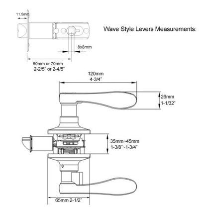 wave lever door lock