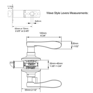 wave lever door lock