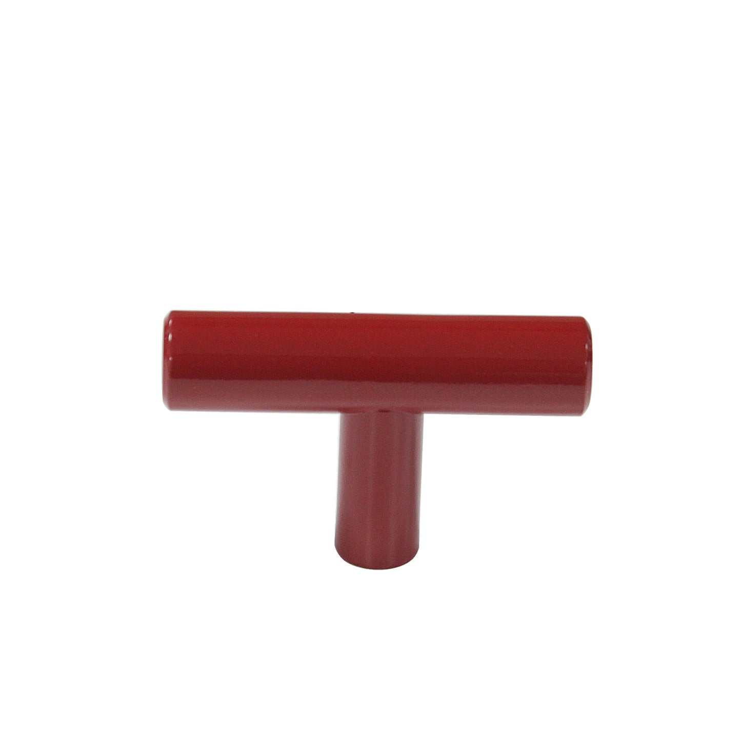 Stainless Steel T Bar Pulls Red Finish, Single Hole Handles 2inch Length - Probrico