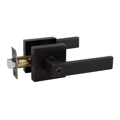 Heavy Duty Door Handles with Square Design Oil Rubbed Bronze Finish DL01ORB - Probrico