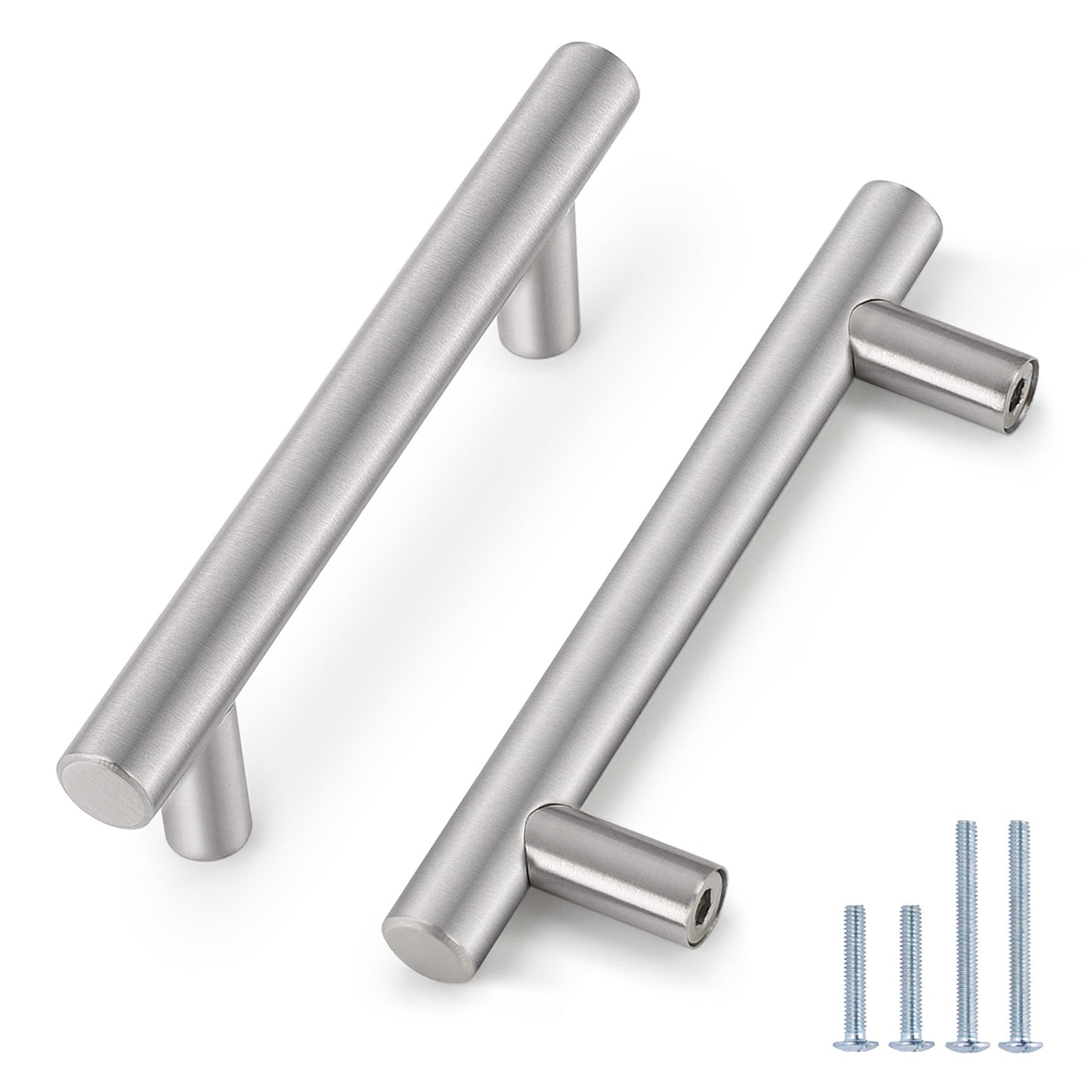 Probrico Stainless Steel Cabinet Handle Brushed Nickel Kitchen Hardware Drawer Pulls 100 Packs 2"-15" PD201HSS - Probrico