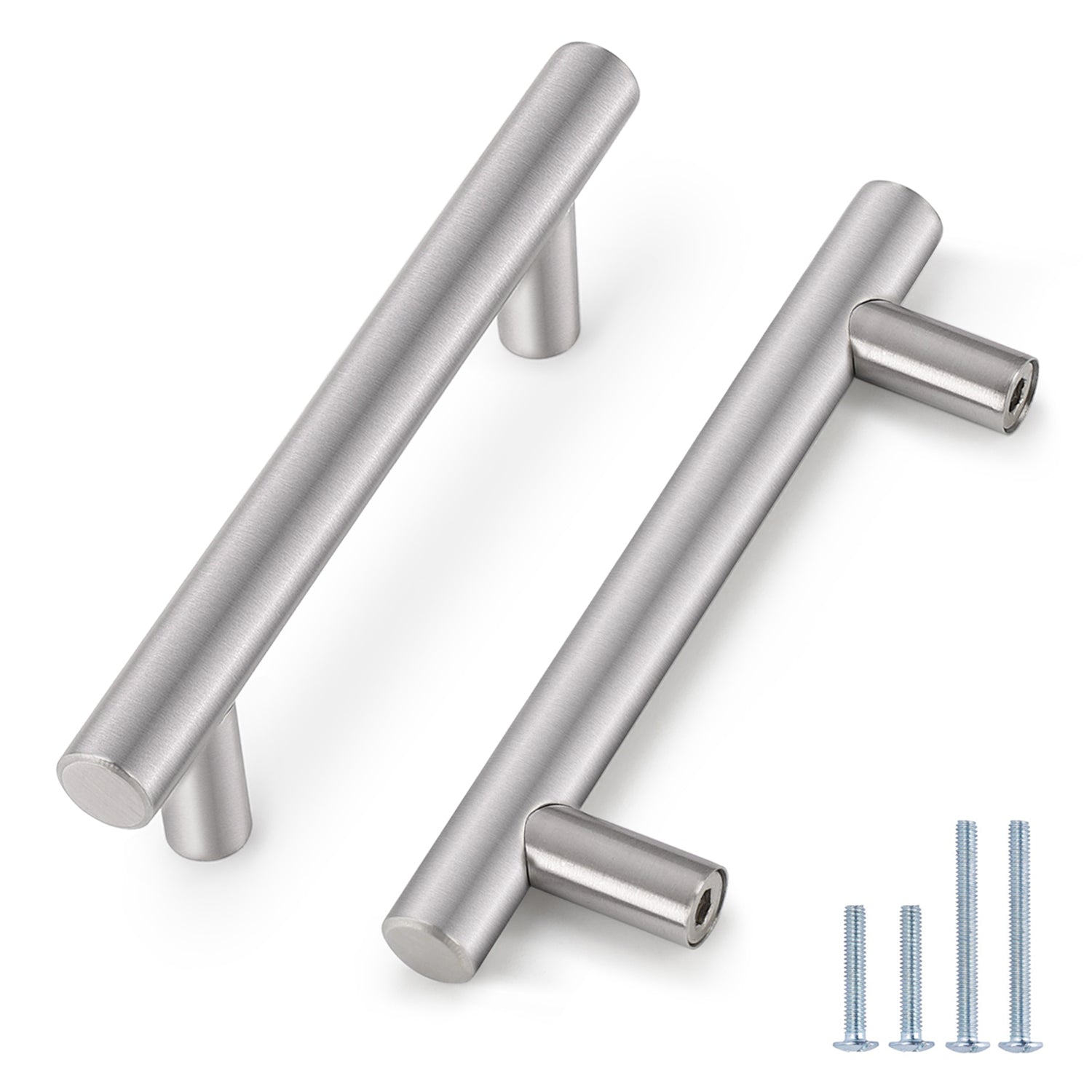 Probrico Stainless Steel Cabinet Handle Brushed Nickel Kitchen Hardware Drawer Pulls 100 Packs 2"-15" PD201HSS