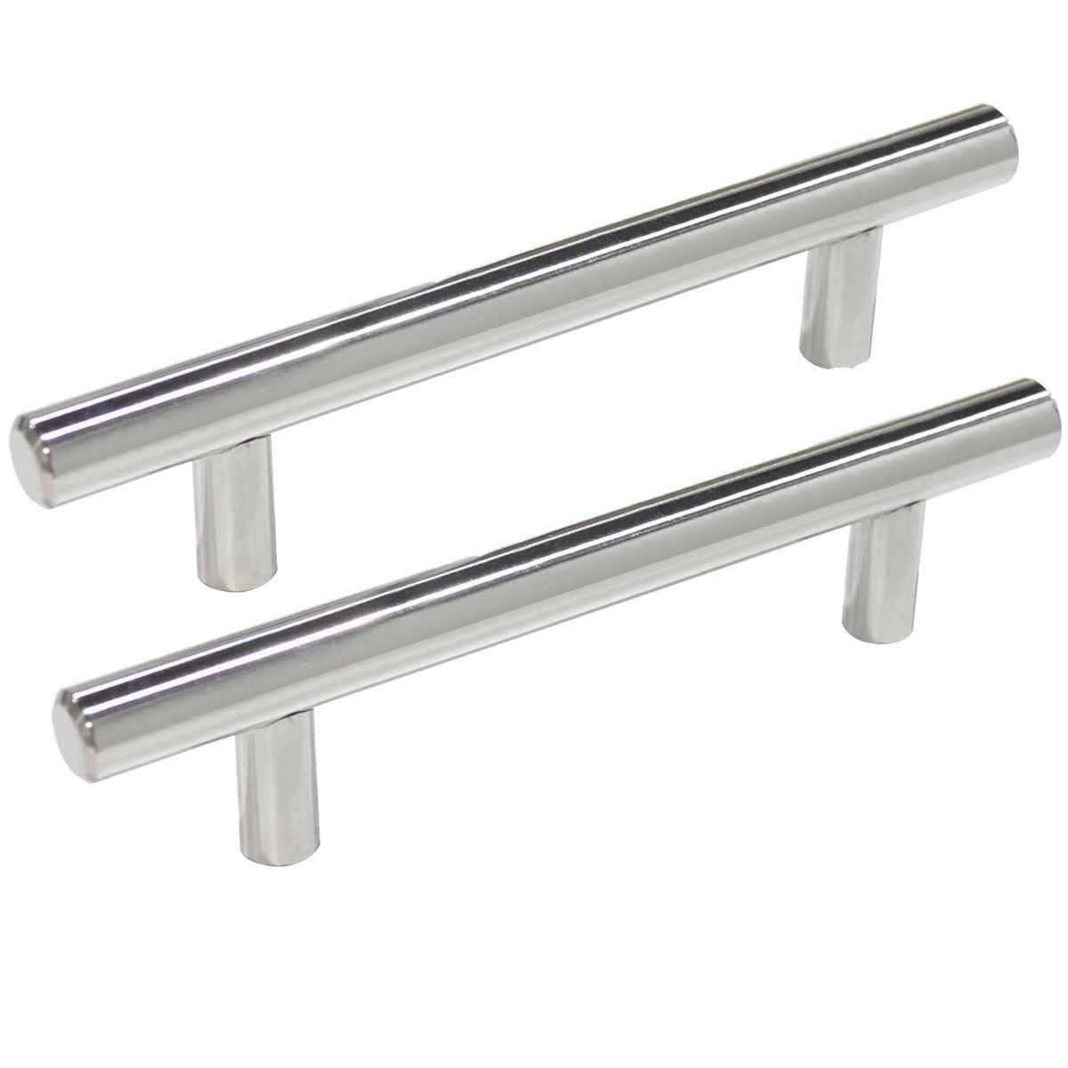 2-10 T Bar Kitchen Cupboard Handle Pulls Polished Chrome Finish Cabi -  Probrico