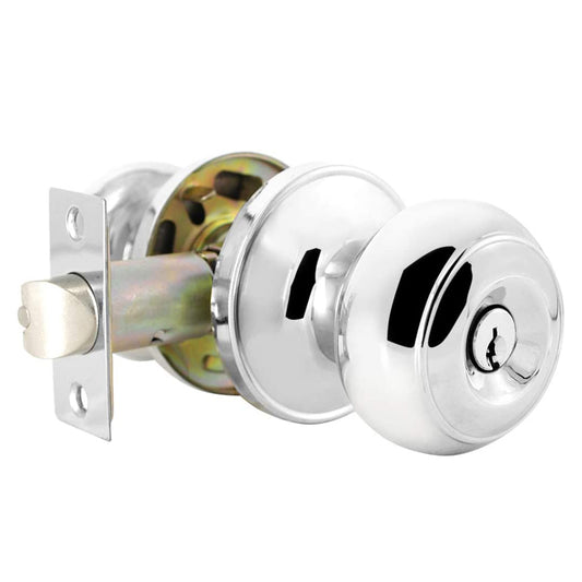 Probrico Polished Chrome Door Knob Keyed Alike/Entry Keyed/Privacy/Passage Door Lock DL609PC - Probrico