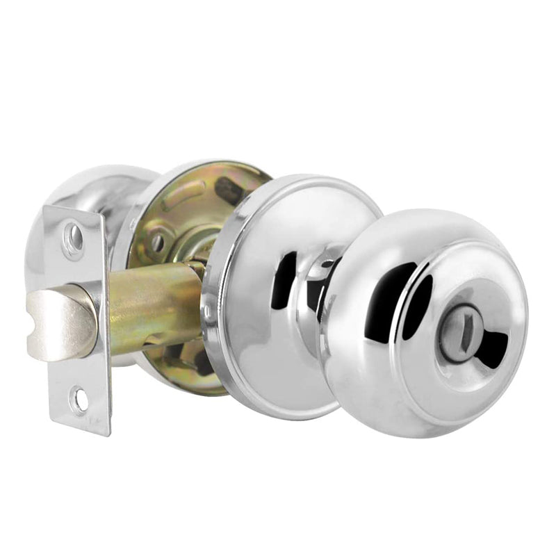 Probrico Polished Chrome Door Knob Keyed Alike/Entry Keyed/Privacy/Passage Door Lock DL609PC - Probrico