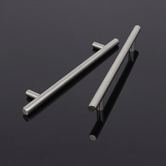 5Pack Euro T Bar Pulls for Cabinets, Brushed Stainless Steel Kitchen Handles 160mm 6 3/10inch PD201HSS160 - Probrico
