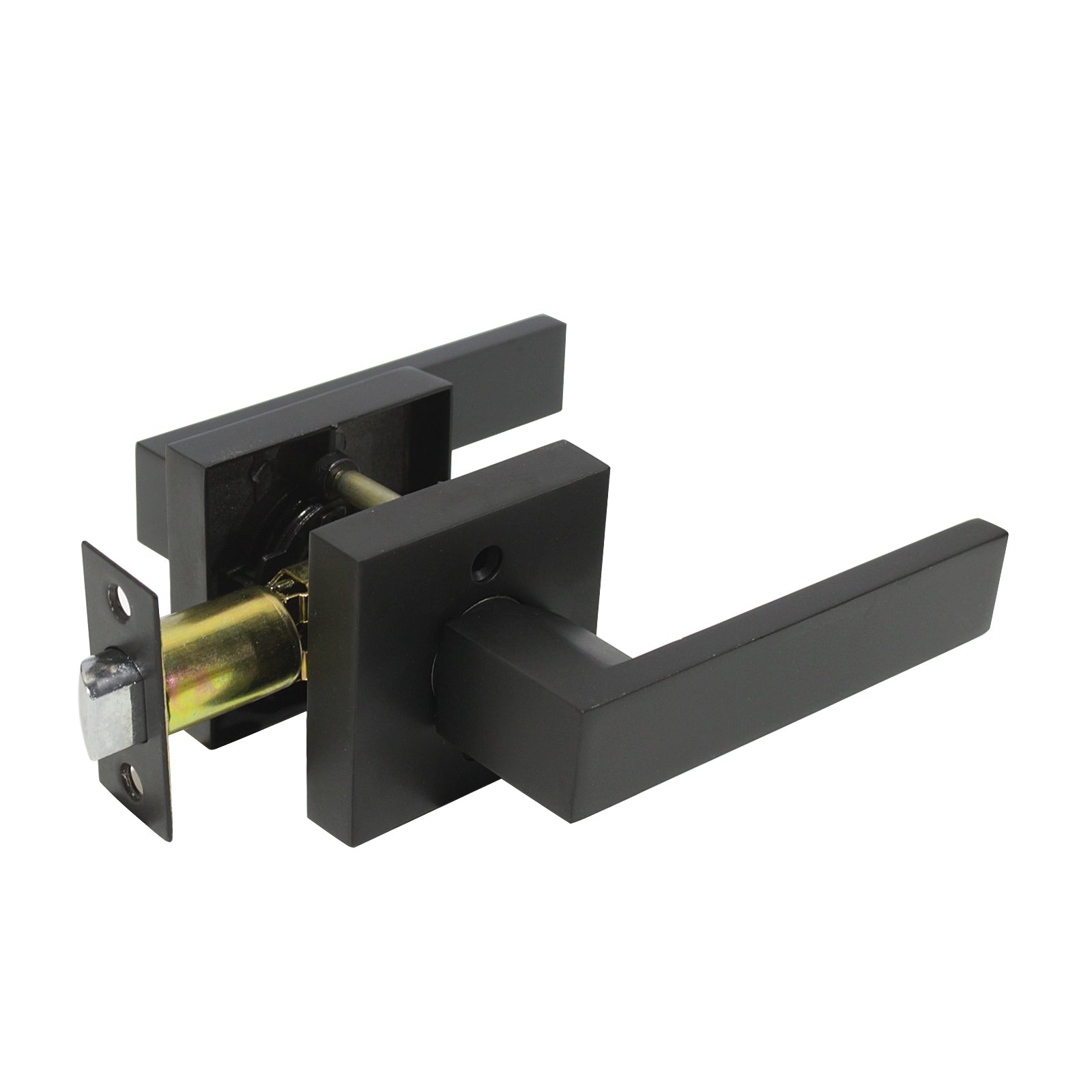 Black Door Handles Heavy Duty Passage Levers for Closet Hallway DL01BKPS - Probrico