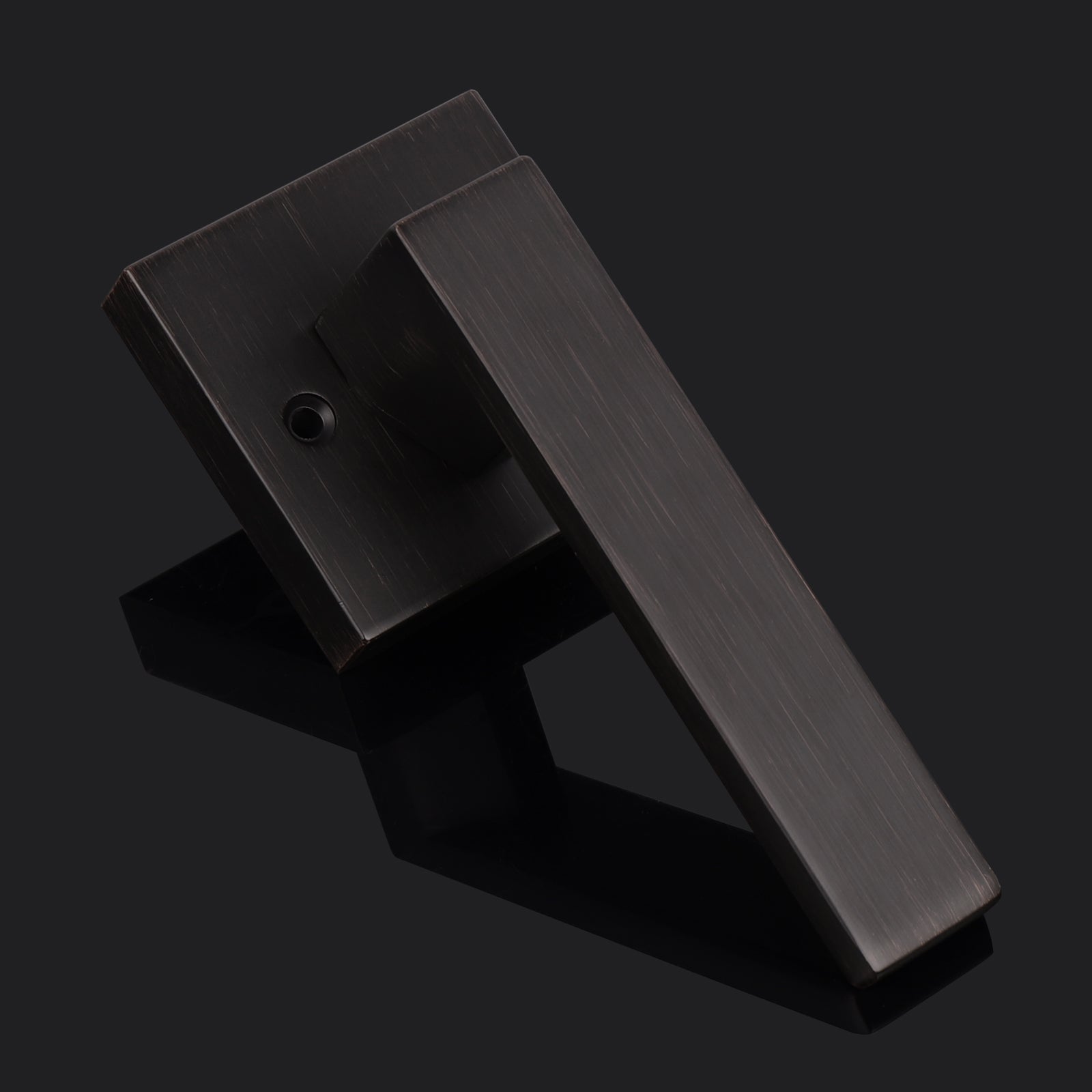 Heavy Duty Door Handles with Square Design Oil Rubbed Bronze Finish DL01ORB
