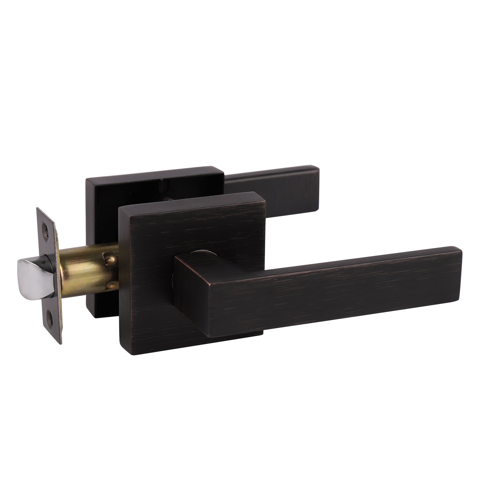 Heavy Duty Door Handles with Square Design Oil Rubbed Bronze Finish DL01ORB - Probrico