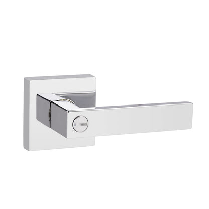 Heavy Duty Privacy Door Handles with Square Design, Polished Chrome Finish DL01PCBK - Probrico