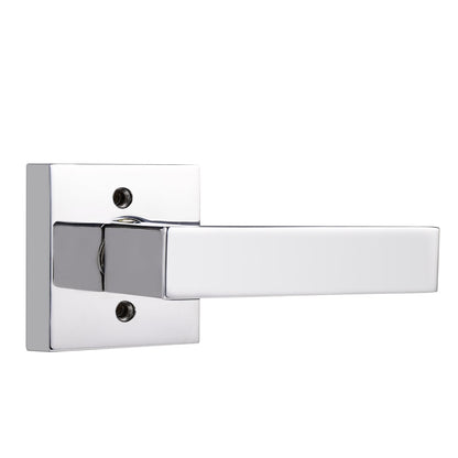 Heavy Duty Door Handles with Square Design Polished Chrome Finish DL01PC - Probrico