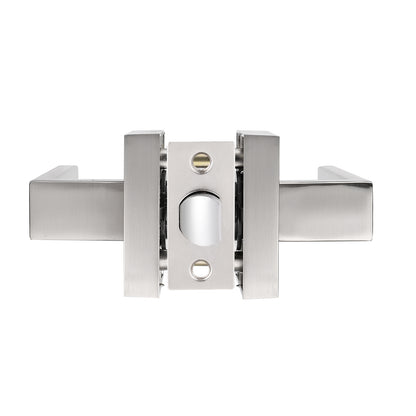 Front Door Levers and Double Cylinder Deadbolts Lock Set (Keyed Alike), Satin Nickel Finish - Probrico