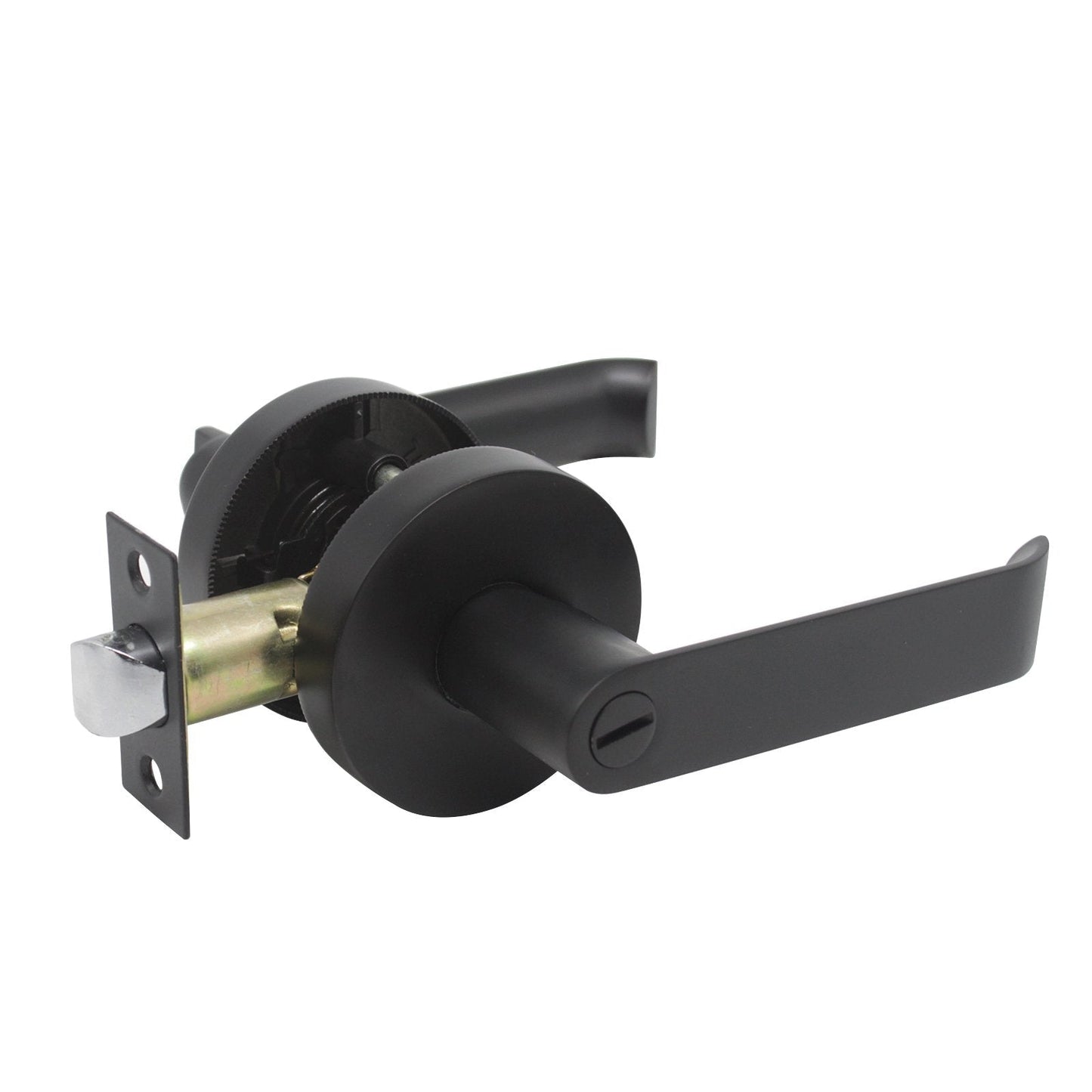 Probrico Various Styles of Black Privacy Locks Door Handle Door Knob and Crystal Door Knob 10 Pack