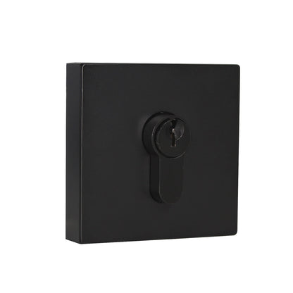 Square Design Door Deadbolt with Single Cylinder Lock Black Finish DLD105BK - Probrico