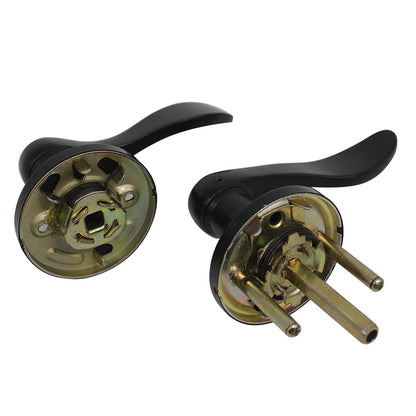 Black Door Handles Wave Style Levers, Entry Keyed/Privacy Lock/Passage/Dummy Function DL12061BK - Probrico