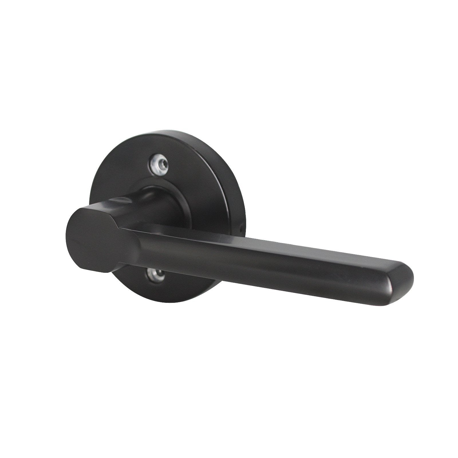Heavy Duty Door Handles Black Finish, Straight Lever Style Door Lever, Entry Keyed Alike/Privacy Lock, Passage/Dummy HandleDL1637BK