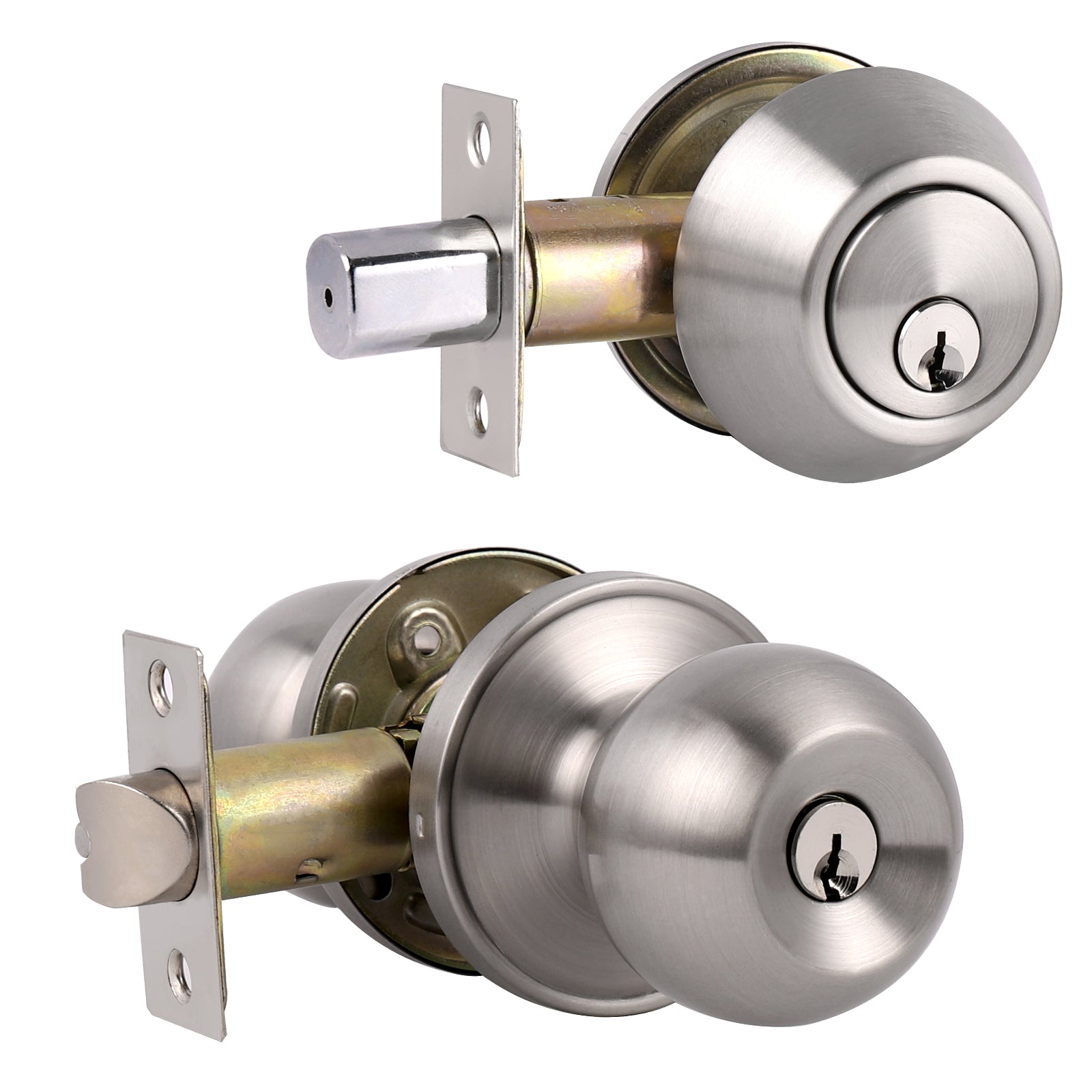 Interior Entry Door Lock Knobs, Keyed Alike Lock set with Same Key DL6 -  Probrico