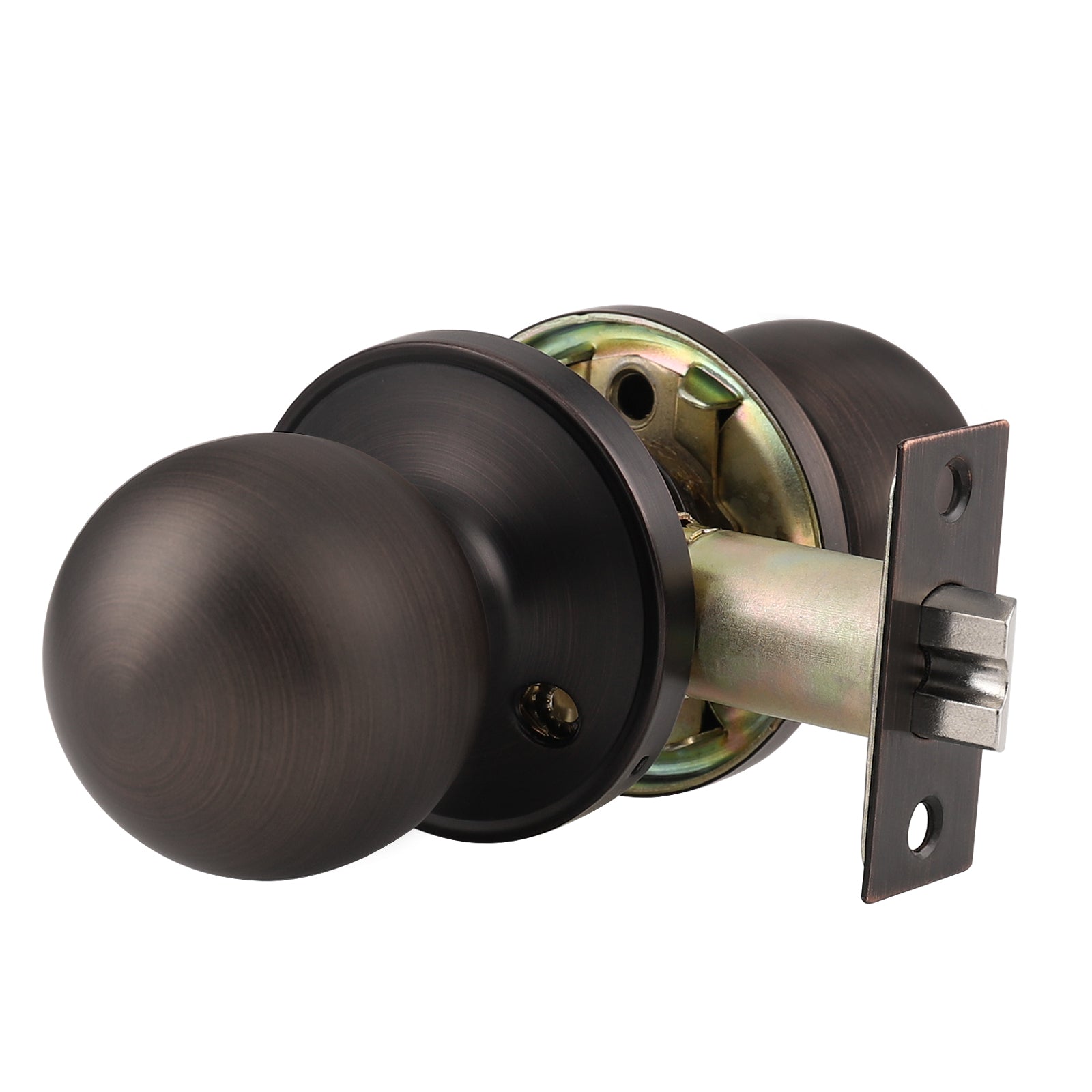 Passage Door Knobs Oil Rubbed Bronze Finish, Rould Knob Style DL607ORBPS