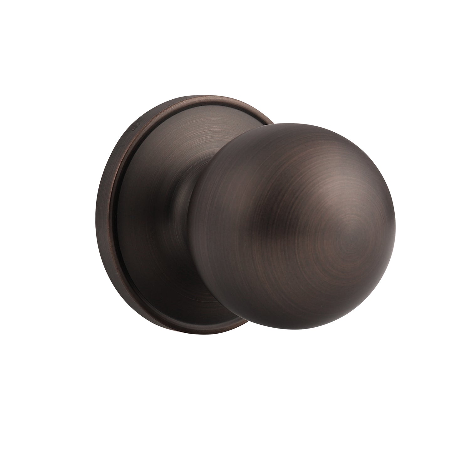 Passage Door Knobs Oil Rubbed Bronze Finish, Rould Knob Style DL607ORBPS - Probrico